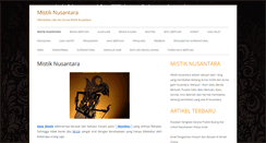 Desktop Screenshot of mistiknusantara.com